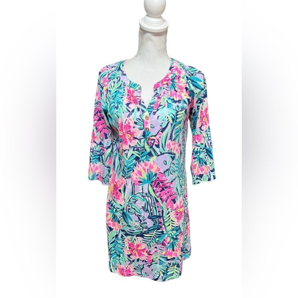 Lilly Pulitzer Teigen Tunic Dress with Flounce Sleeves - Size XS‎